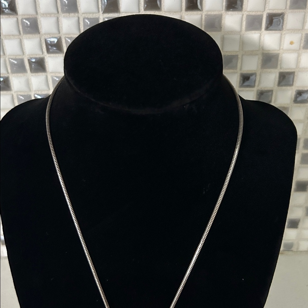 Brighton Silver Heart Pendant Necklace with Crystal Accents - Picture 4 of 5